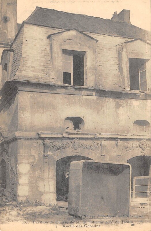 Carte postale ancienne Paris - Paris 13e - Pavillon De Chasse De M.de Julienne Cote Du Jardin Ru à Paris 13e