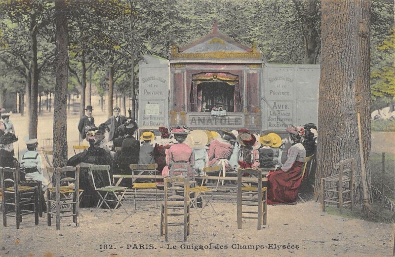 Carte postale ancienne Paris / Le Guignol Des Champs Elysees / Metier