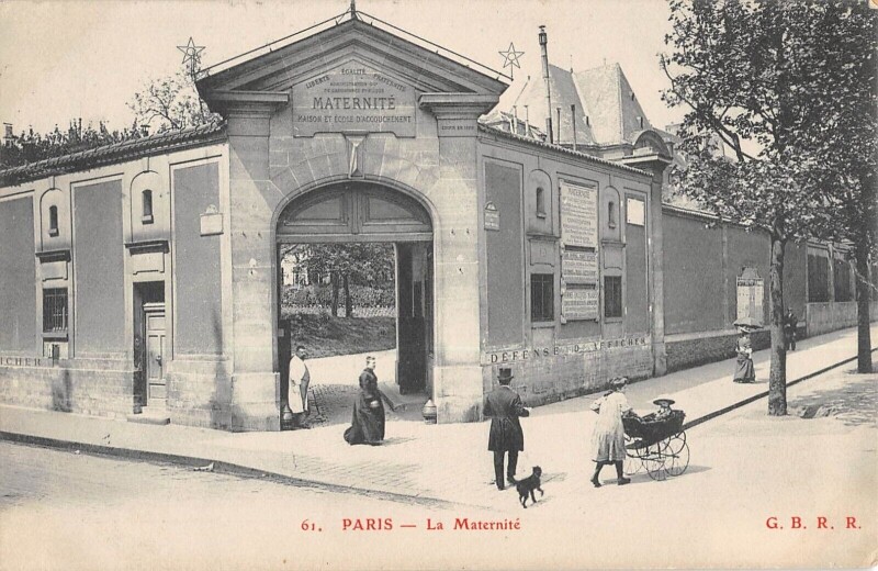 Carte postale ancienne Paris / Paris 13e / La Maternite à Paris 13e