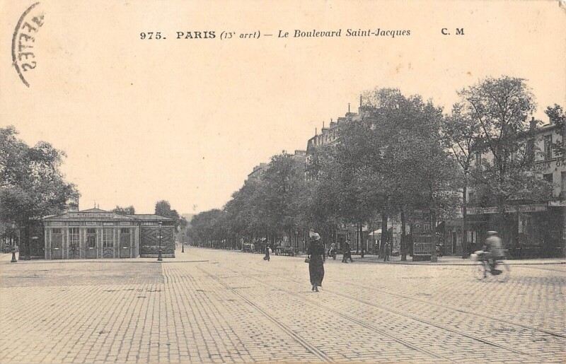 Carte postale ancienne Paris - Paris 13e - Le Boulevard Saint Jacques à Paris 13e