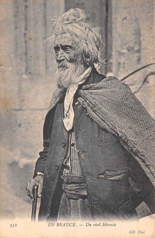 Carte postale ancienne En Beauce Un Vieil Hirsute