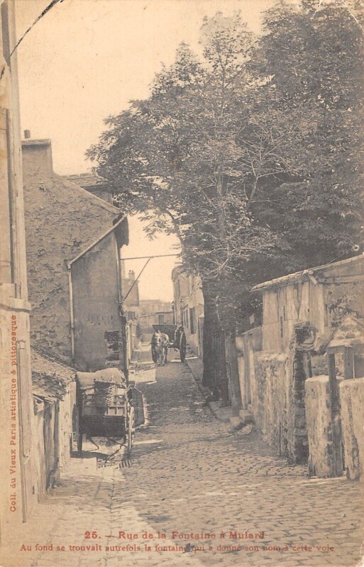 Carte postale ancienne Paris / Paris 13e / Rue De La Fontaine A Mulard à Paris 13e