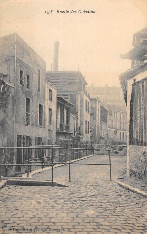 Carte postale ancienne Paris - Paris 13e - Ruelle Des Gobelins à Paris 13e