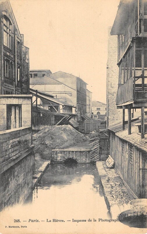 Carte postale ancienne La Bièvre - Impasse de la Photographie à Paris 13e