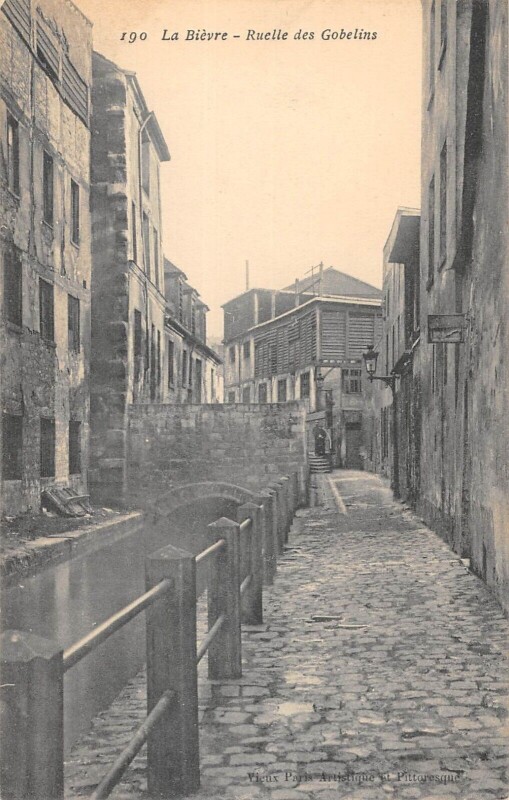Carte postale ancienne Paris / Paris 13e / La Bievre Ruelle Des Gobelins à Paris 13e