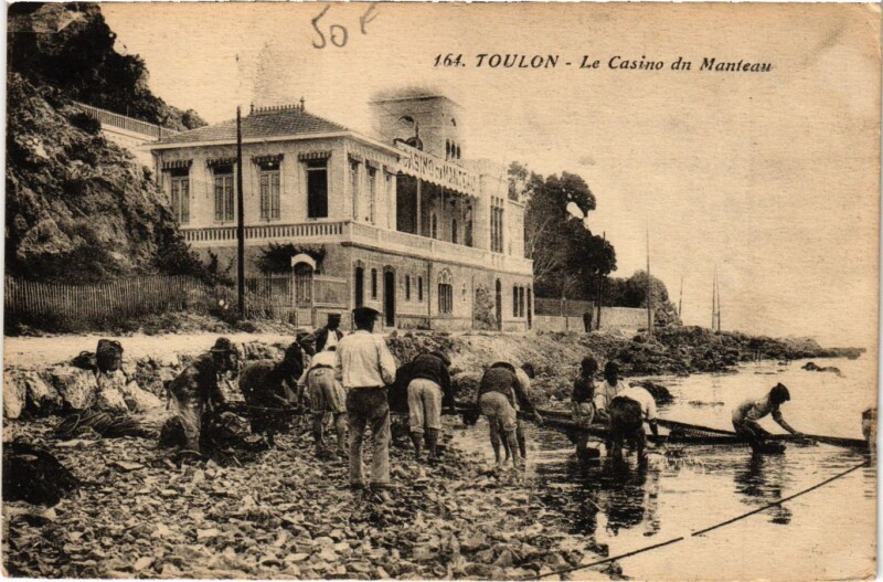 Carte postale ancienne Toulon - Le Casino du Manteau à Toulon
