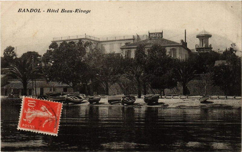 Carte postale ancienne Bandol - Hotel Beau-Rivage à Bandol