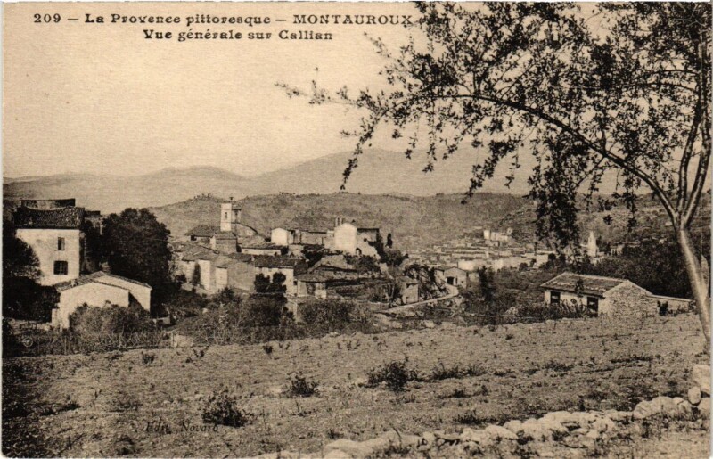 Carte postale ancienne Vue générale sur Gallian