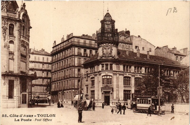 Carte postale ancienne Toulon La Poste à Toulon