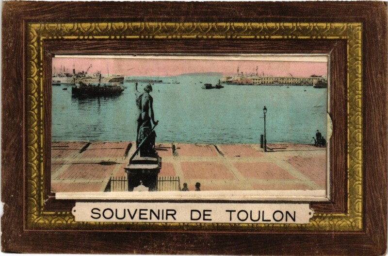 Carte postale ancienne Toulon Souvenir de Toulon à Toulon