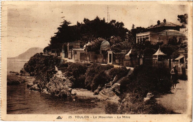 Carte postale ancienne Toulon Le Mourillon-La Mitre à Toulon