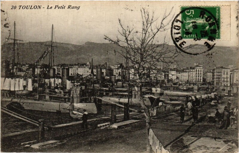 Carte postale ancienne Toulon Le Petit Rang à Toulon
