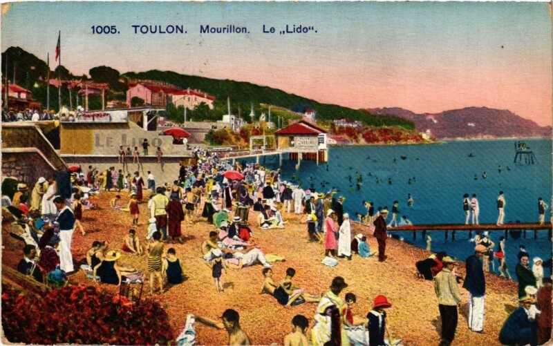 Carte postale ancienne Toulon Mourillon-Le Lido à Toulon