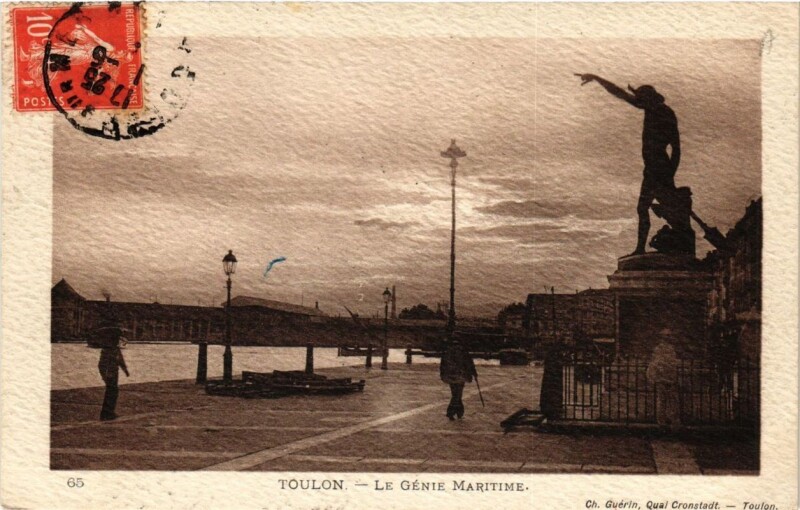 Carte postale ancienne Toulon Génie Maritime à Toulon