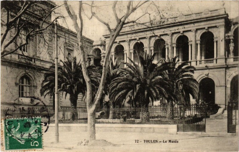 Carte postale ancienne Toulon Le Musée à Toulon