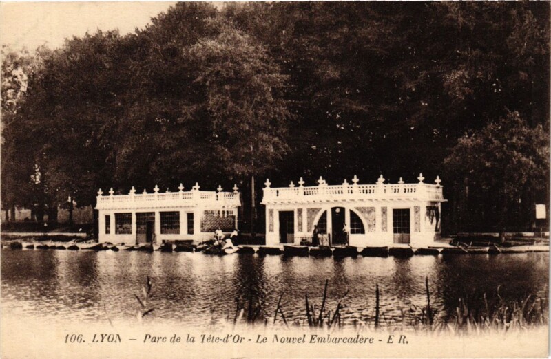 Carte postale ancienne Lyon - Parc de la Tete d'Or à Lyon