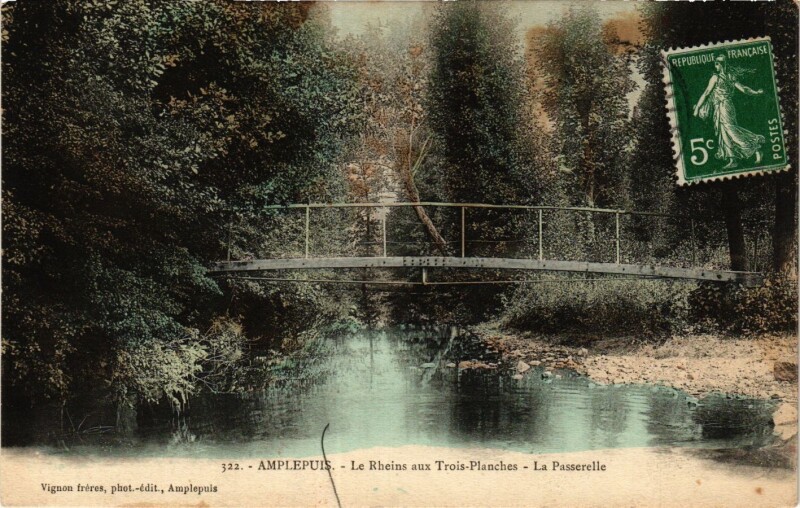 Carte postale ancienne Amplepuis - Le Rheins aux Trois Planches à Amplepuis