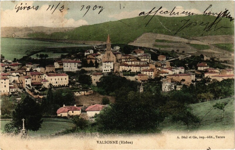 Carte postale ancienne Valsonne à Valsonne