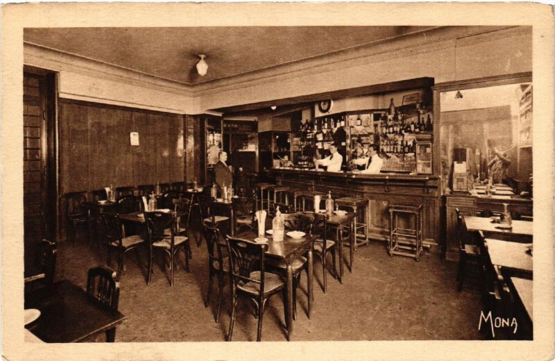 Carte postale ancienne Boulevard Malesherbes - Salon de Thé Restaurant Félix Potin - intérieur à Paris 8e
