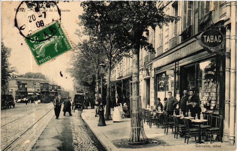 Carte postale ancienne Passy - Chaussée de la Muette à Paris 16e