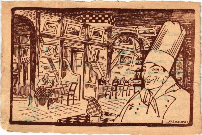 Carte postale ancienne Auberge Jean - 8, rue des Volontaires à Paris 15e