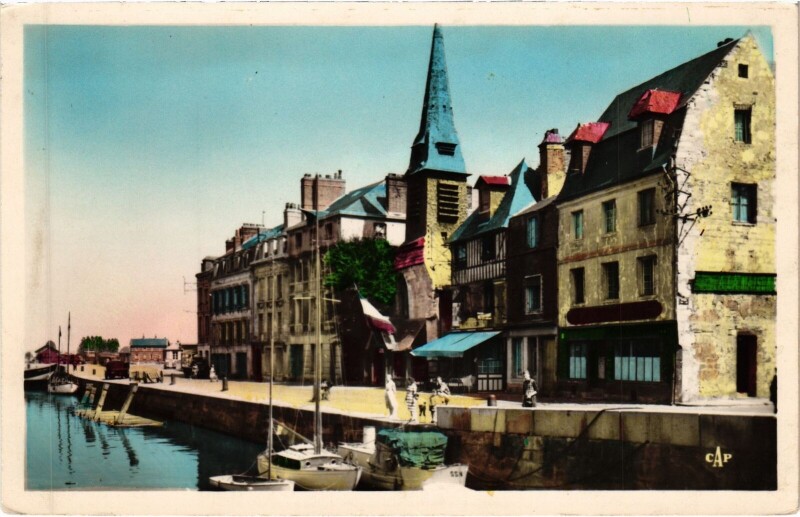 Carte postale ancienne Honfleur Le Quai Saint-Etienne à Honfleur