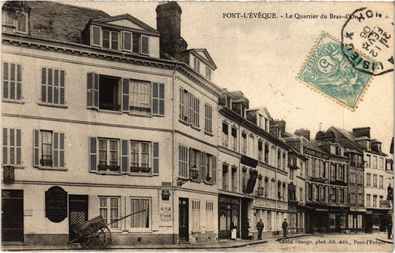 Carte postale ancienne Pont-l'Eveque Le Quartier du Bras-d'Or