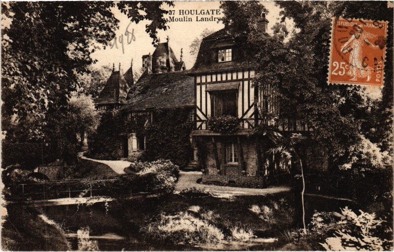 Carte postale ancienne Houlgate Le Moulin Landry à Houlgate