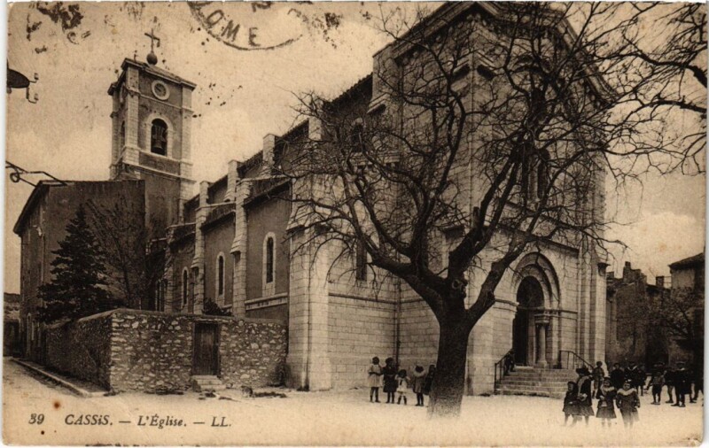Carte postale ancienne Cassis L'Eglise à Cassis