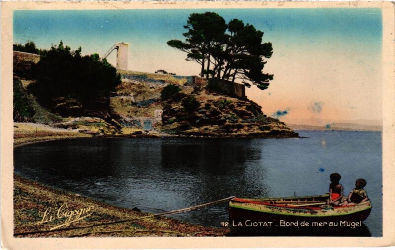 Carte postale ancienne La Ciotat Bord de Mer au Mugel à La Ciotat