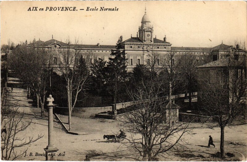 Carte postale ancienne Aix-en-Provence Ecole Normale à Aix-en-Provence