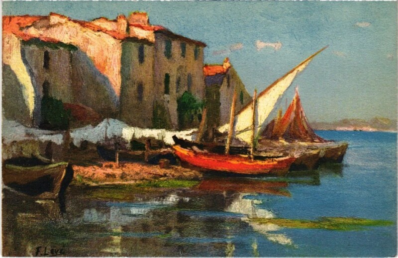 Carte postale ancienne Martigues Quartier Brescon à Martigues