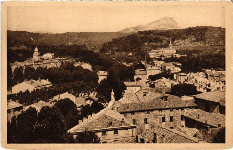 Carte postale ancienne Aix-en-Provence Vue Generale à Aix-en-Provence