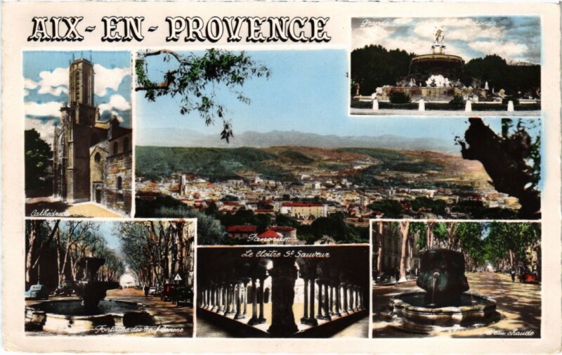 Carte postale ancienne Aix-en-Provence Scenes à Aix-en-Provence