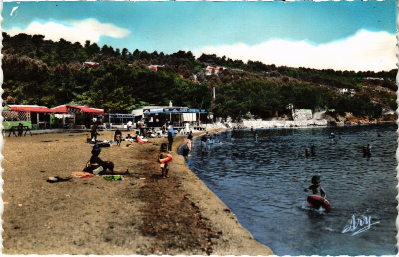 Carte postale ancienne Istres Plage du Ranquet à Istres