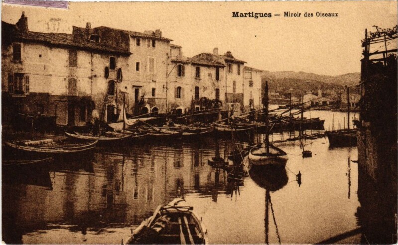 Carte postale ancienne Martigues Miroir des Oiseaux à Martigues
