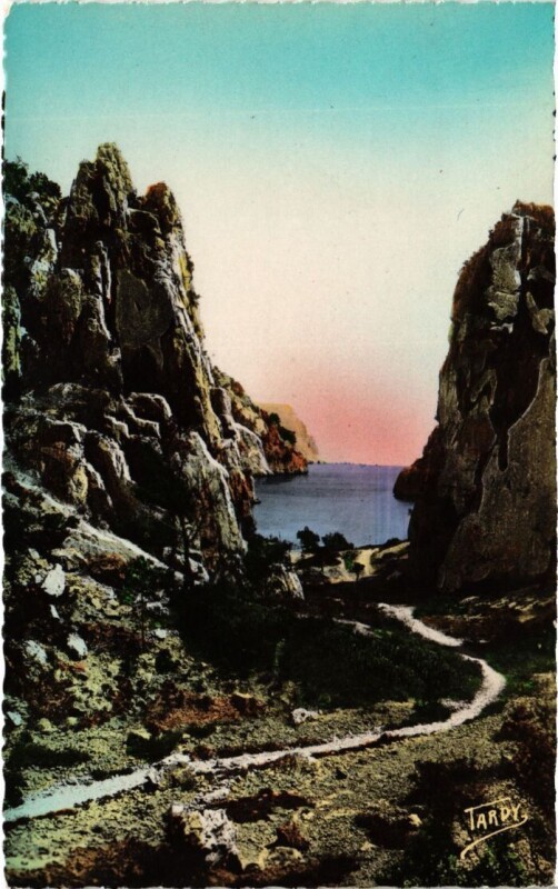 Carte postale ancienne Cassis Calanque d'En-Vau à Cassis