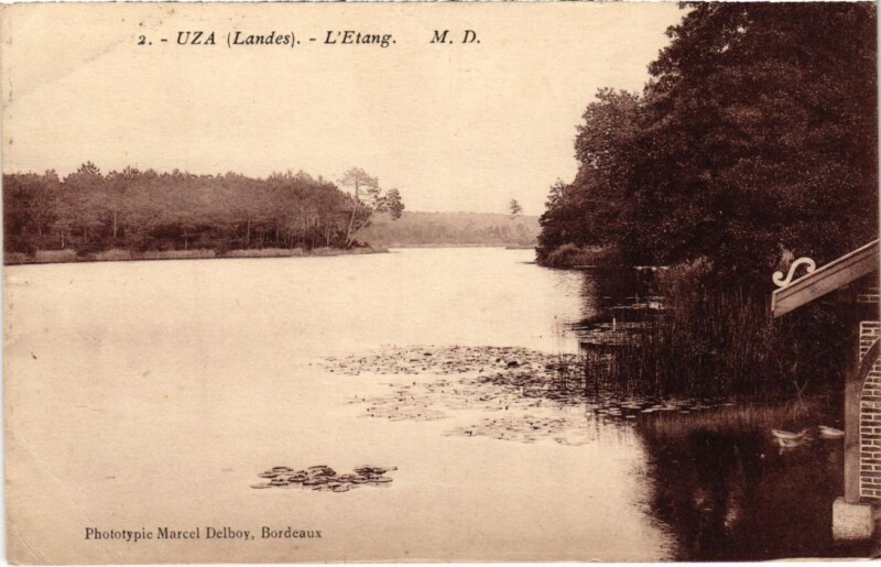 Carte postale ancienne Uza L'Etang France