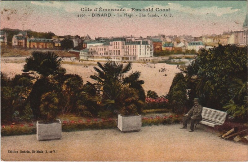 Carte postale ancienne Dinard La Plage à Dinard