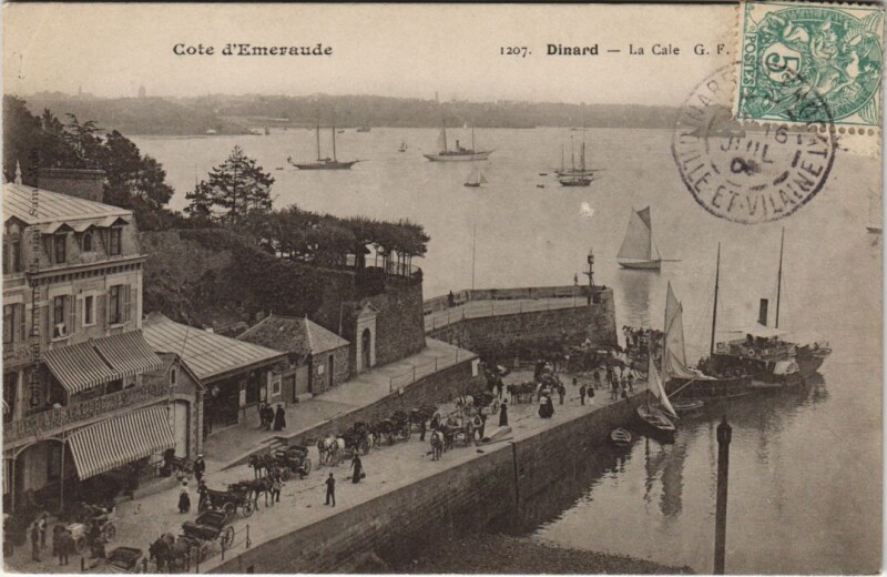 Carte postale ancienne Dinard La Cale à Dinard