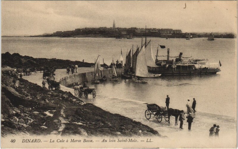Carte postale ancienne Dinard La Cale à Dinard