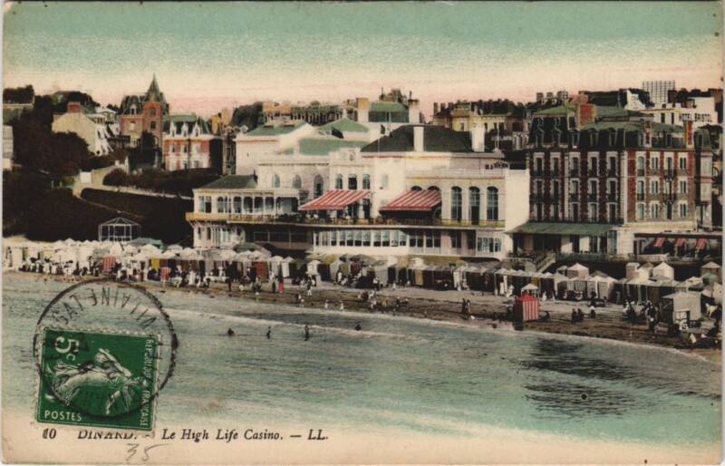 Carte postale ancienne Dinard Le High Life Casino à Dinard