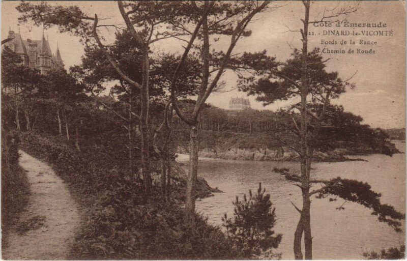 Carte postale ancienne Dinard Bords de la Rance à Dinard