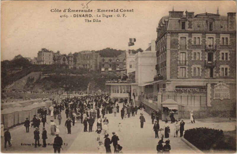 Carte postale ancienne Dinard La Digue à Dinard