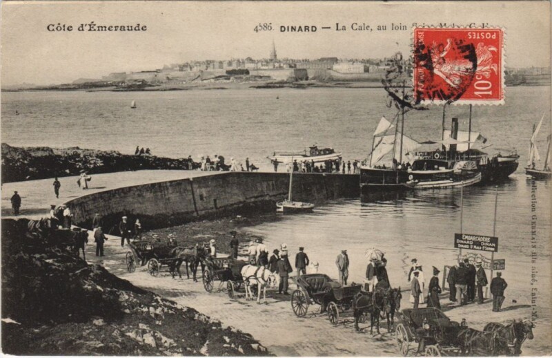 Carte postale ancienne Dinard La Cale à Dinard