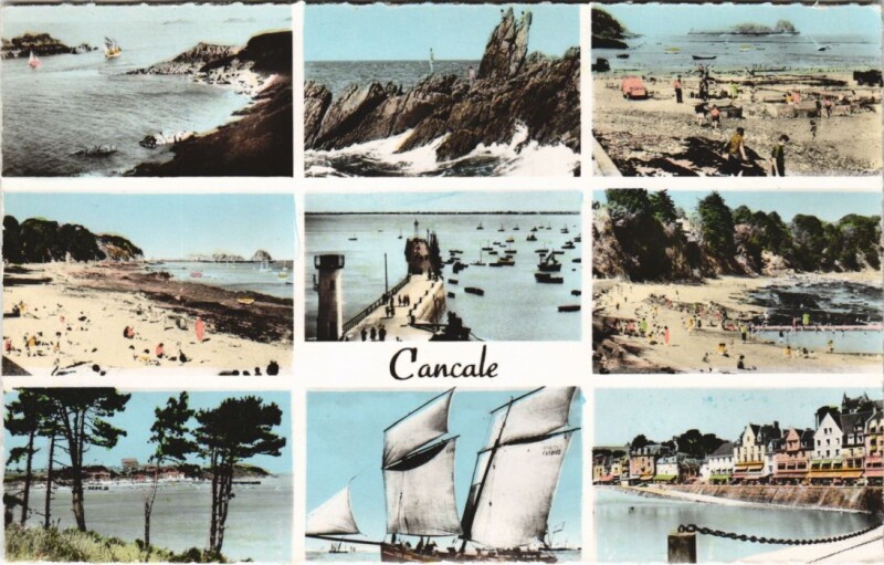 Carte postale ancienne Cancale souvenir à Cancale