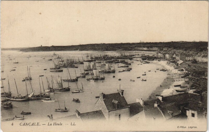 Carte postale ancienne Cancale La Houle à Cancale