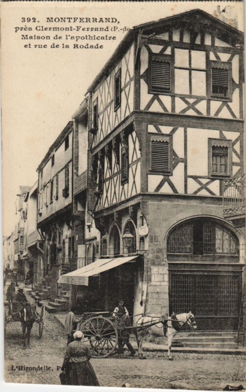 Carte postale ancienne Clermont Ferrand Rue de la Rodade à Clermont-Ferrand