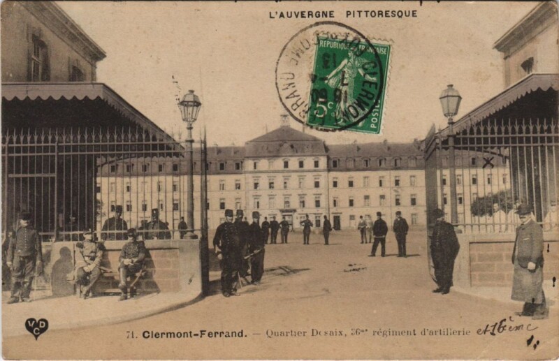 Carte postale ancienne Clermont Ferrand Quartier Desaix à Clermont-Ferrand