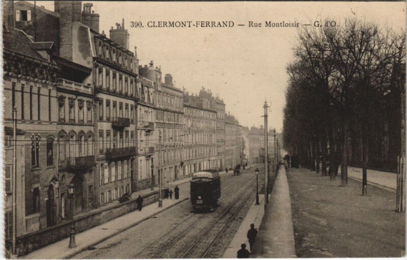 Carte postale ancienne Clermont Ferrand Rue Montloisir à Clermont-Ferrand